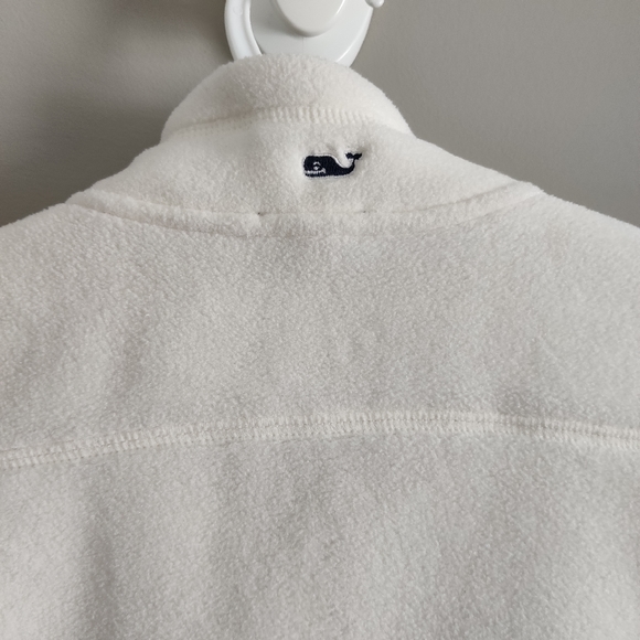 Vineyard Vines White Fleece Vest Size Small 7-8 - Picture 5 of 7